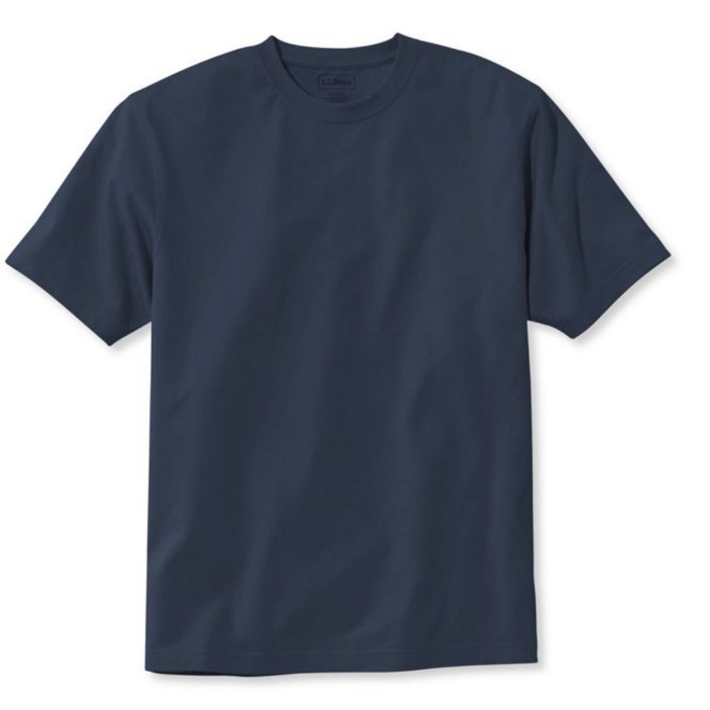 NWT L L Bean Trad Fit T shirt Medium Navy